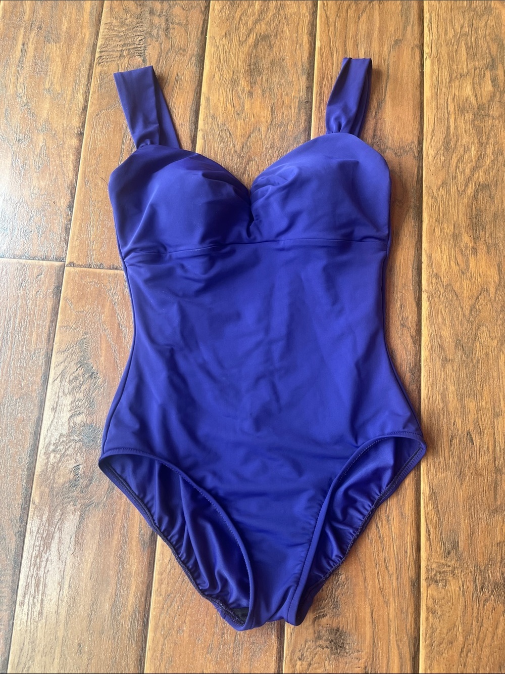INC International Concepts Deep Purple One-Piece Swimsuit - Size 10